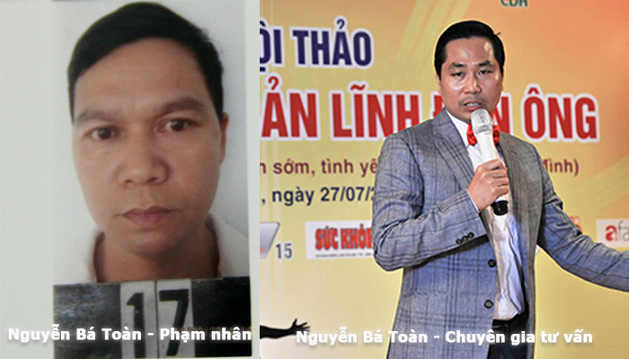 Pham nhân Nguyễn Bá Toàn và chuyên gia Nguyễn Bá Toàn là 2 người hoàn toàn khác nhau